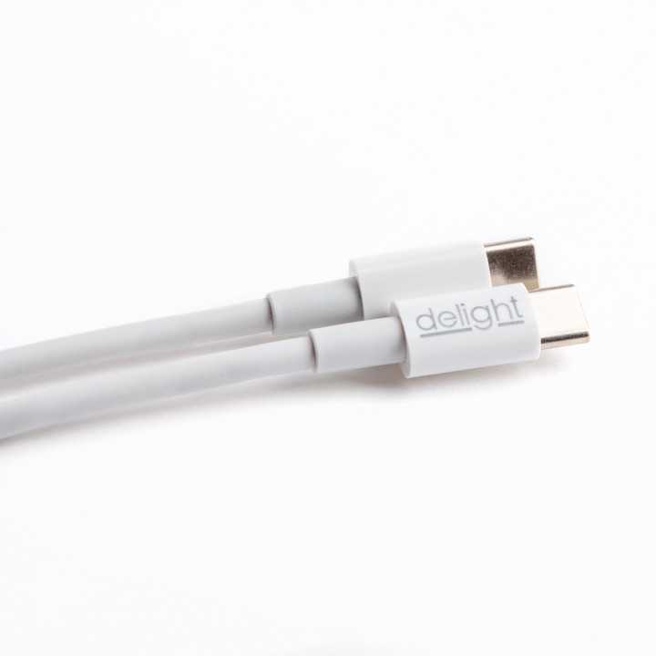 Cablu de date /incarcare USB-C - USB-C 3.1 gen2 3A 60W alb 55447C-WH Delight