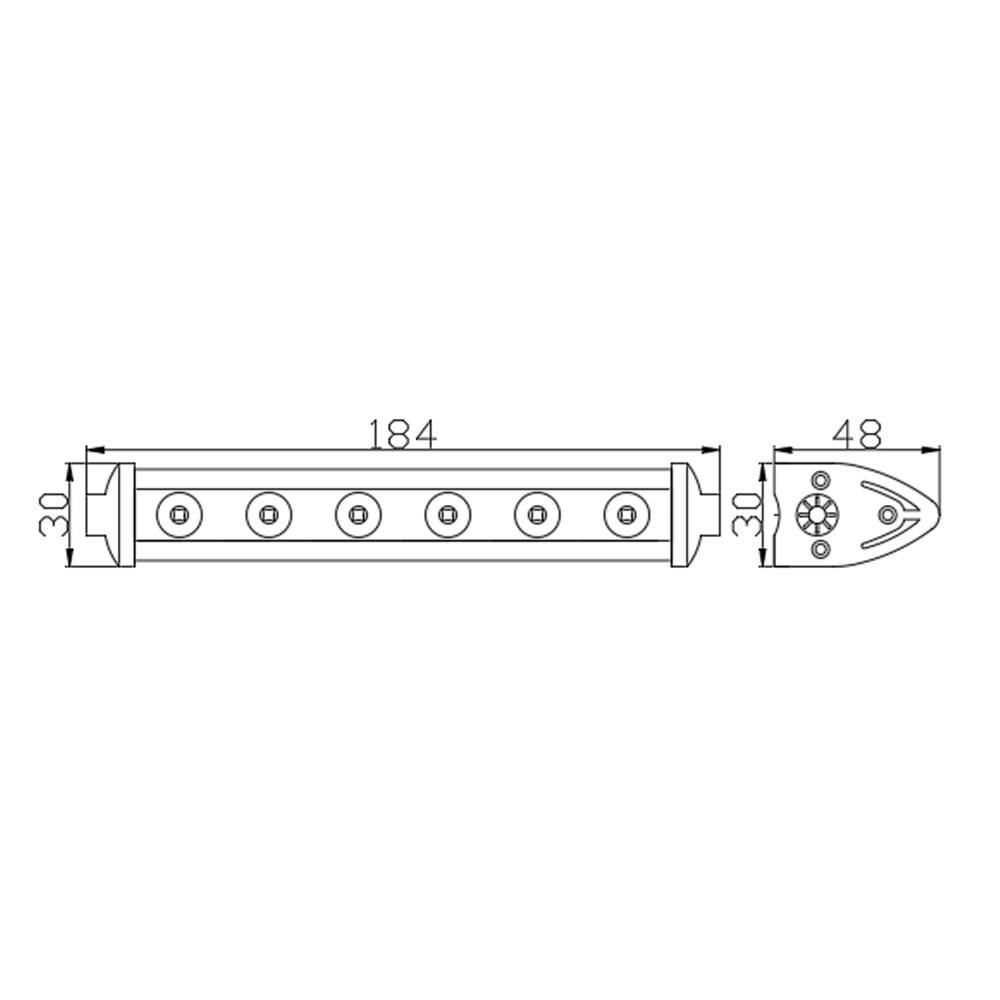 Bara LED Auto Off Road 18W 6 SMD LED 1200lm 12-32V 184x30x48mm CLL005 Carguard [6]