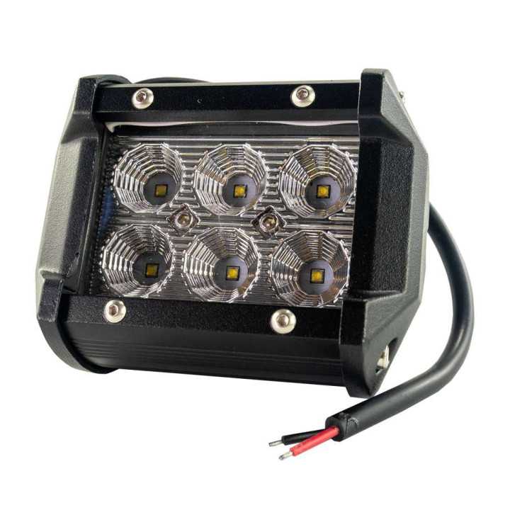 Proiector LED Auto Off Road 18W 6SMD 1200lm 97x78x64mm 12-32V CLL009 Carguard