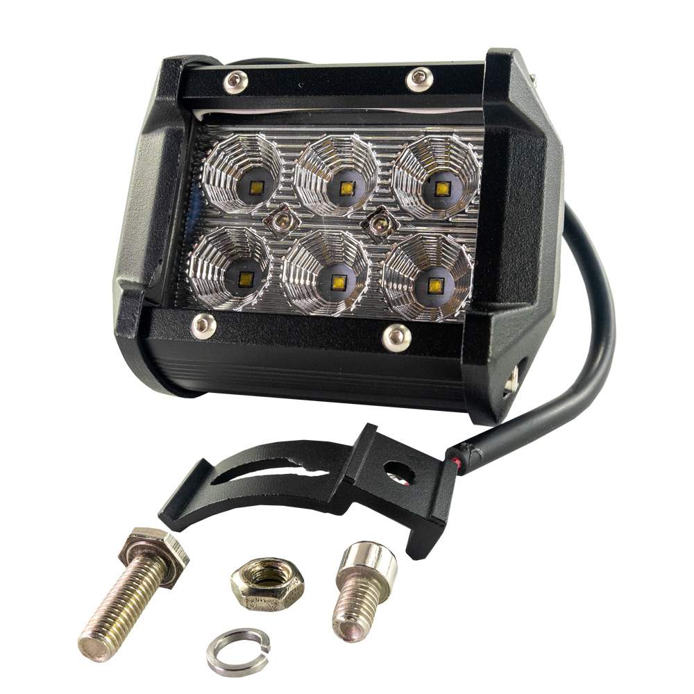 Proiector LED Auto Off Road 18W 6SMD 1200lm Carguard 97x78x64mm 12-32V CLL009 [4]