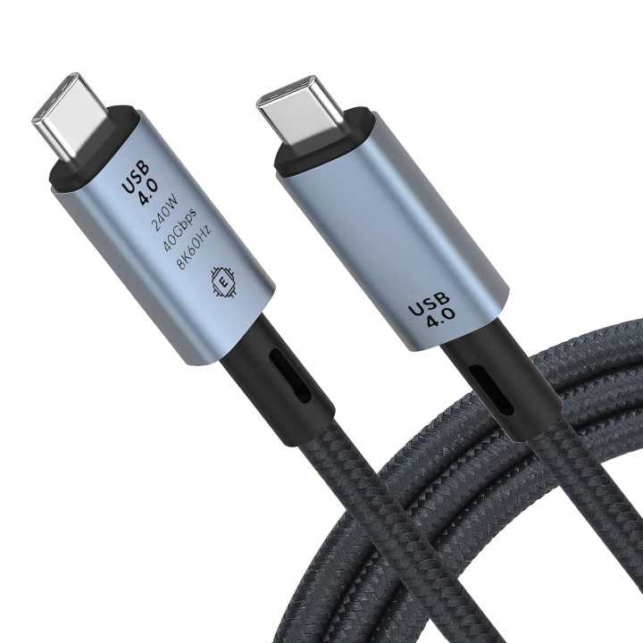 Cablu USB-C tata la USB-C tata 1m v3.0 240W 40Gbps 8K 60Hz