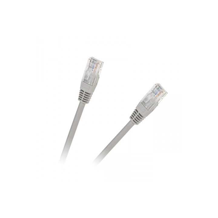Cablu retea patch cord CAT5e UTP 7.5m 2x RJ45 neecranat CCA gri