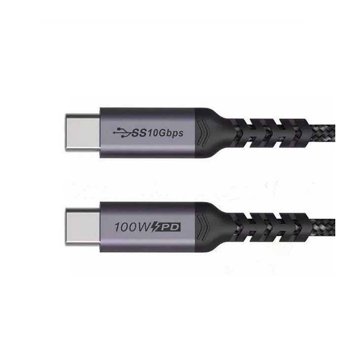 Cablu USB-C tata la USB-C tata 1m 100W 3.1 20V 5A 10Gbps