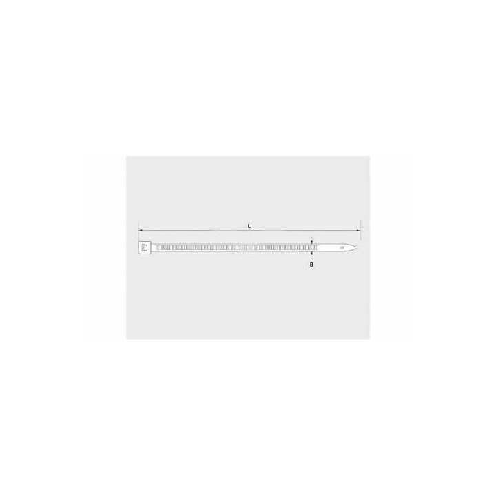 Bride 2.5x100mm plastic transparente pentru cabluri interior/exterior 100buc CELO 125100CCT