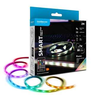 Banda LED Smart Modee 7W telecomanda RGB 80lm IP20 2m USB