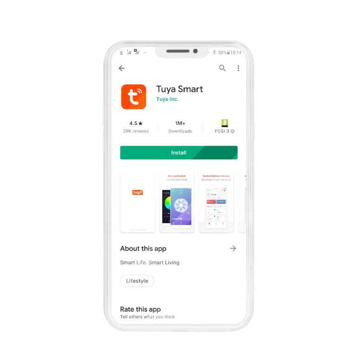 Banda LED Smart WiFi Modee RGB +3CCT 24W 3.4W/m 240lm/m Tuya IP20 5m