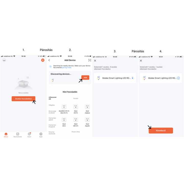 Banda LED Smart WiFi Modee RGB +3CCT 24W 3.4W/m 240lm/m Tuya IP20 5m