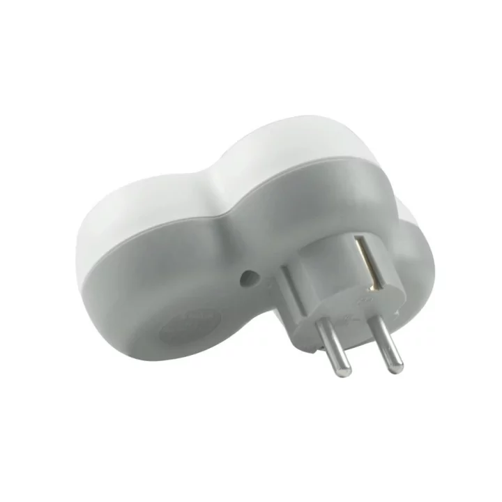 Stecher triplu Technik TP3 cu contact protectie 3x Schuko 16A 3500W alb