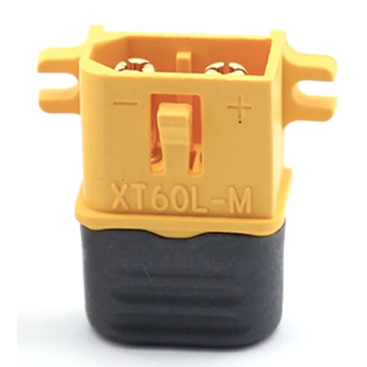 Conector XT60 alimentare DC mufa tata 2pin lipire galbena AMASS XT60L-M
