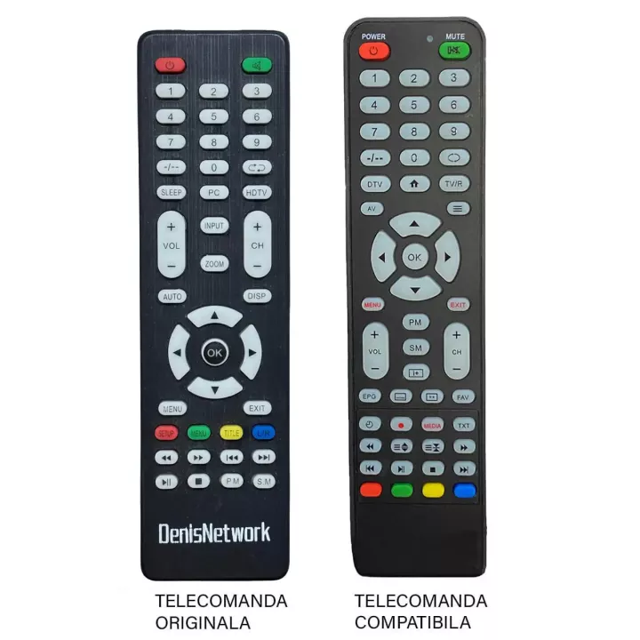 Telecomanda inlocuitoare TV DenisNetwork compatibil cu originalul cod ER1672 /MFY1662 (567)
