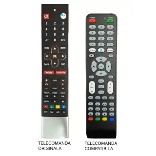 Telecomanda inlocuitoare TV Allview 40ATA6000-F compatibila cu originalul cod ER1292-N /MFY1282 (565)
