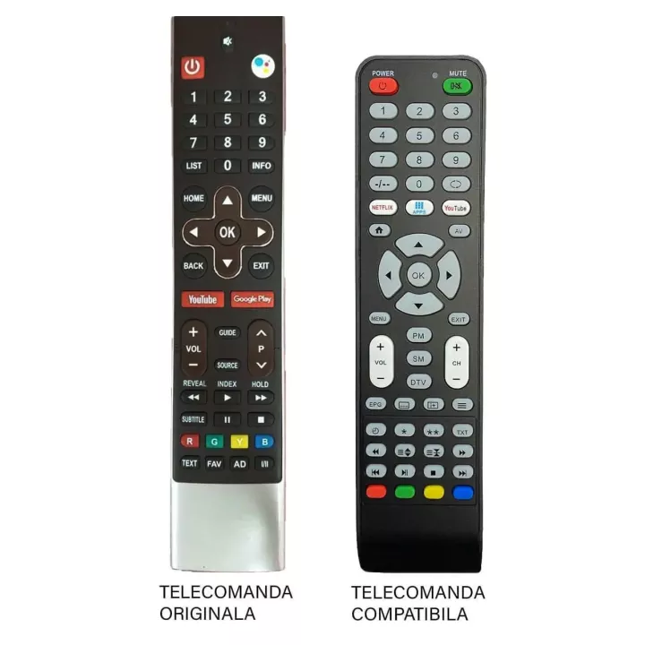 Telecomanda inlocuitoare TV Allview 40ATA6000-F compatibila cu originalul cod ER1292-N /MFY1282 (565)