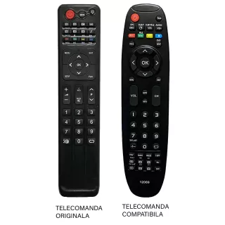 Telecomanda inlocuitoare TV Axen AX022L11 compatibil cu originalul cod ER1496 /MFY1486 (23-2)
