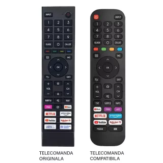 Telecomanda inlocuitoare TV Hisense ERF3B80H compatibila cod ER1169-N /MFY1159 (423-2)