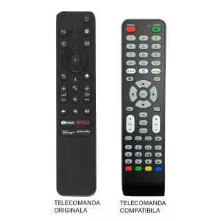 Telecomanda inlocuitoare TV Sony RMF-TX800U compatibila cod ER1319-N /MFY1309 (566)