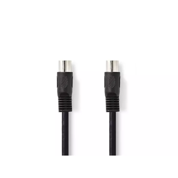 Cablu audio stereo DIN 5p tata - 5p DIN tata 3m negru Nedis CAGL20000BK30