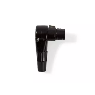 Conector XLR 3-pini mama 90 grade negru Nedis COTP15903BK