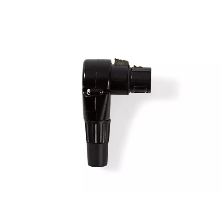 Conector XLR 3-pini mama 90 grade negru Nedis COTP15903BK