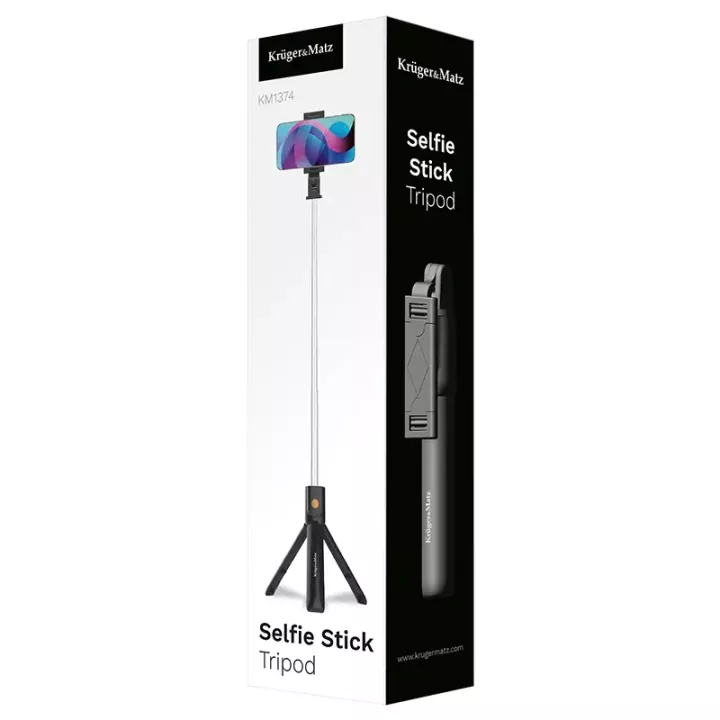 Trepied telefon selfie stick cu functie Bluetooth Kruger&Matz KM1374