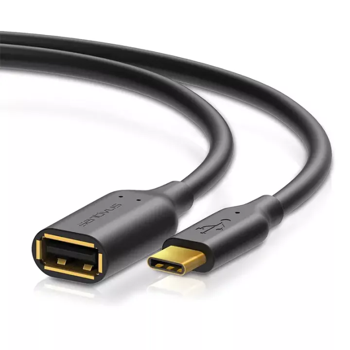 Cablu USB 2.0 SENTIVUS OTG tata USB-C - USB-A mama 0.1m SE-U206-010