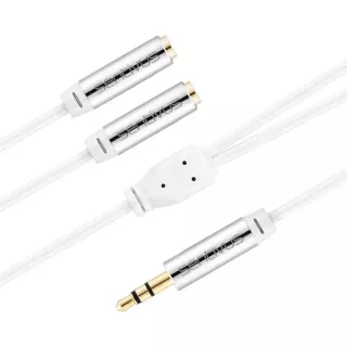 Cablu audio stereo SENTIVUS 1m Jack 3.5 mm tata - 2x 3.5 mm mama SE-AU101-010