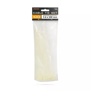 Coliere plastic transparent 200x3.6mm 100buc Handy 05416