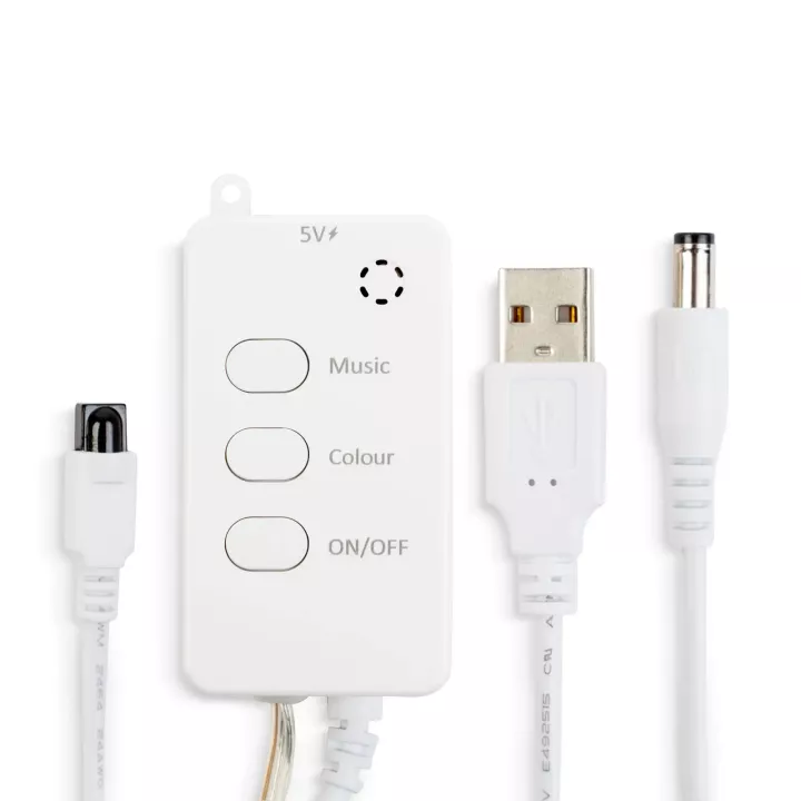 Sir 5m lumina inteligenta stea USB 25 LED-uri RGB Bluetooth/telecomanda 58385