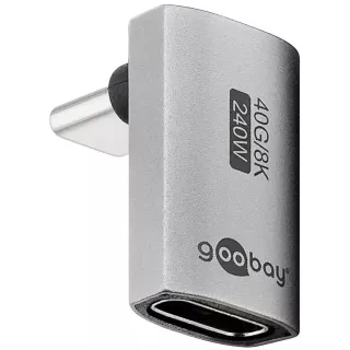 Adaptor USB-C mama - USB-C tata vertical 90 Thunderbolt3/4 Goobay 74442