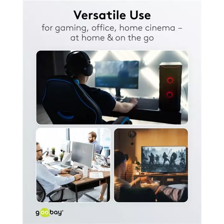 Adaptor USB-C mama - USB-C tata vertical 90 Thunderbolt3/4 Goobay 74442