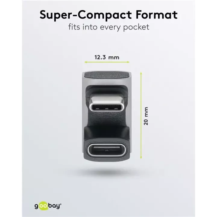 Adaptor USB-C3.1 mama - USB-C tata in forma de U Thunderbolt 3 /4 Goobay 74445
