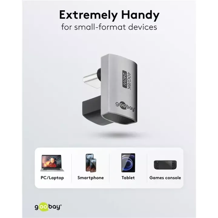 Adaptor USB-C3.1 mama - USB-C tata in forma de U Thunderbolt 3 /4 Goobay 74445