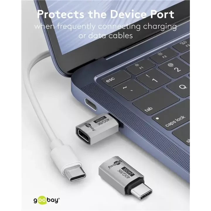 Adaptor USB-C3.1 mama - USB-C tata drept Thunderbolt 3 /4 Goobay 74447