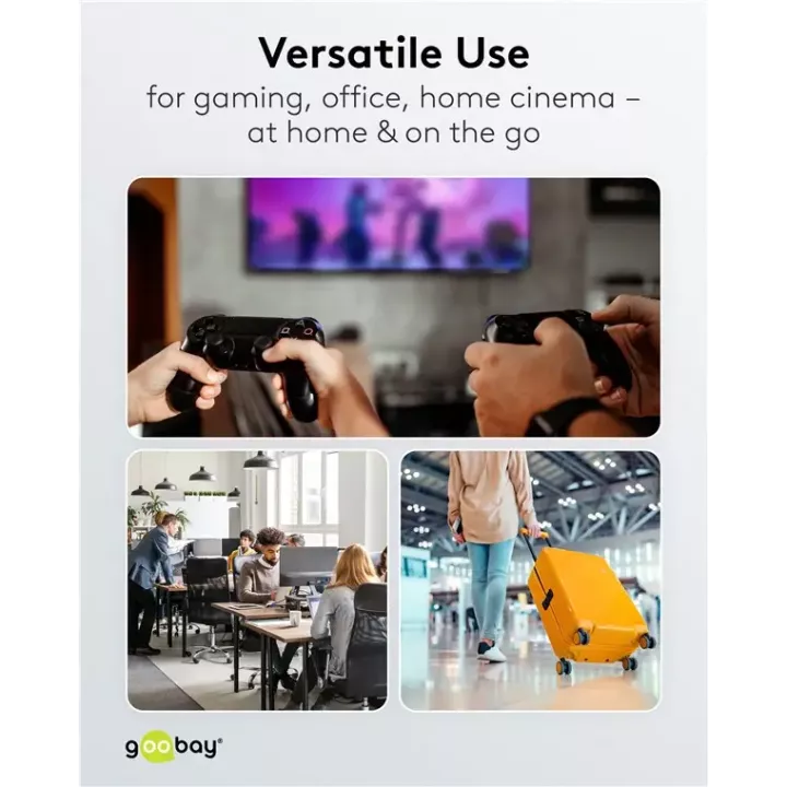 Adaptor USB-C3.1 mama - USB-C tata drept Thunderbolt 3 /4 Goobay 74447