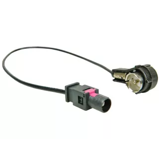 Cablu adaptor radio auto Fakra mufa tata - ISO mufa tata 90grade 0.23m 4CARMEDIA ZRS-BMW-ISO