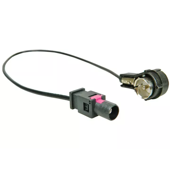 Cablu adaptor radio auto Fakra mufa tata - ISO mufa tata 90grade 0.23m 4CARMEDIA ZRS-BMW-ISO