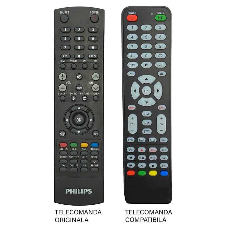 Telecomanda inlocuitoare compatibila TV Philips LCD cod ER 55 /MFY 45 (477)