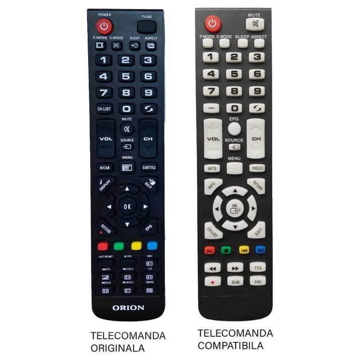 Telecomanda inlocuitoare compatibila TV Orion Vortex LCD cod ER 1185 /MFY 1175 (409-1)