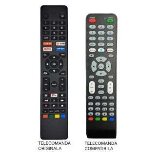Telecomanda inlocuitoare compatibila TV JCV RM-C3250 cod ER 9483 (483)