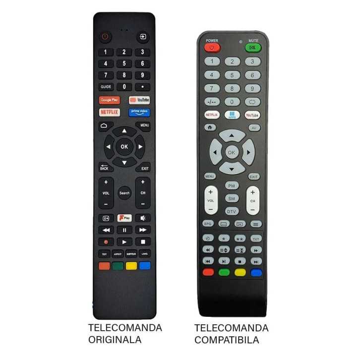 Telecomanda inlocuitoare compatibila TV JCV RM-C3250 cod ER 9483 (483)