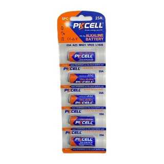 Set 5 baterii PKCELL 23A ultra alkaline 12V compatibil A23 /MN21 /VR22 /L1028 /V23 /LRV08 23A-5PC-PKCELL (615)