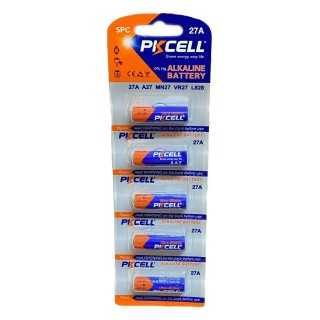Set 5 baterii PKCELL 27A ultra alkaline 12V compatibil GP27A /L828 /MN27 /V27A 27A-5PC-PKCELL (616)