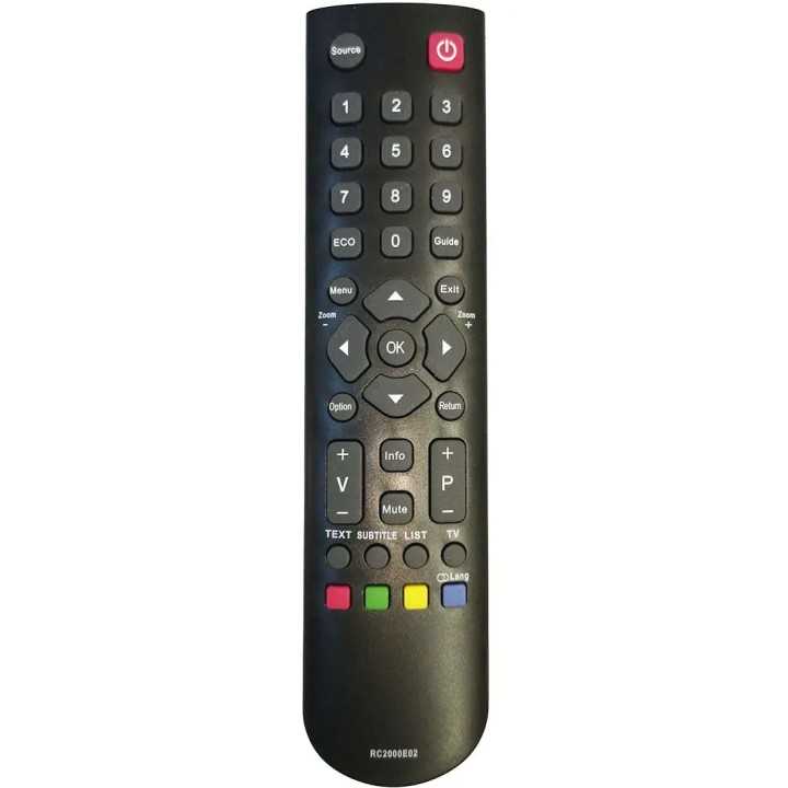Telecomanda compatibila TV Vortex /Tesla /RC2000E02 pentru schimbare cod POWER +2 cod ER: 558 /9326 MFY 548 /RCA-0E (326-2)