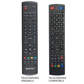 Telecomanda inlocuitoare compatibila TV Vortex VLED-32T1D cod ER 1124 MFY 1114 (27-1)