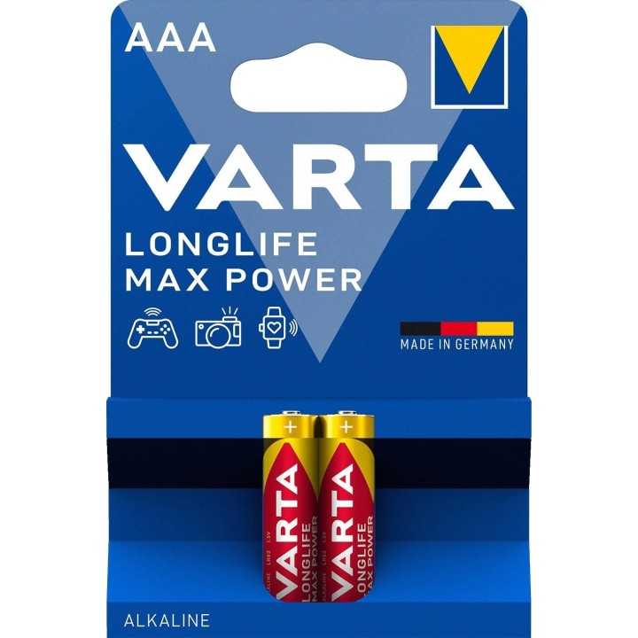 Set Varta baterii alcaline LONGLIFE MAX POWER AAA LR3 2buc 4703-2