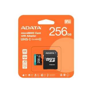 Micro SD CARD ADATA 256GB CLASS 10 AUSDX256GUI3V30SA2-RA1