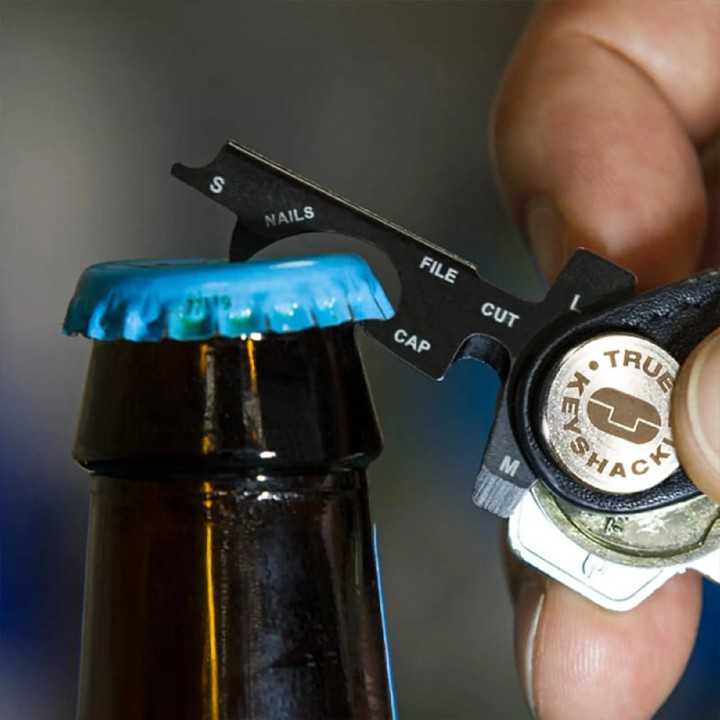 TRUE UTILITY KEYSHACKLE breloc din piele /7in1 multifunctional /carabina TU921