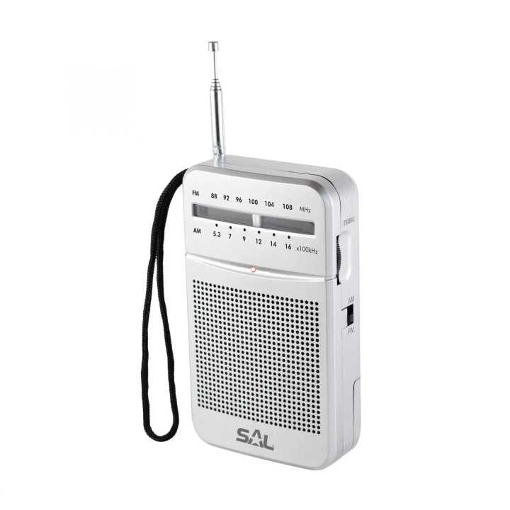 Radio portabil 2 benzi AM-FM 2x AA argintiu SAL RPC 4