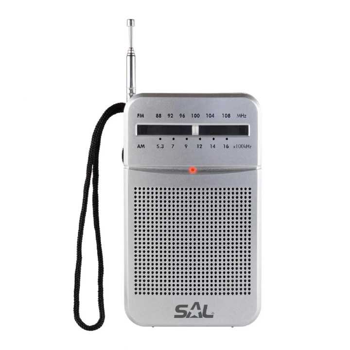 Radio portabil 2 benzi AM-FM 2x AA argintiu SAL RPC 4