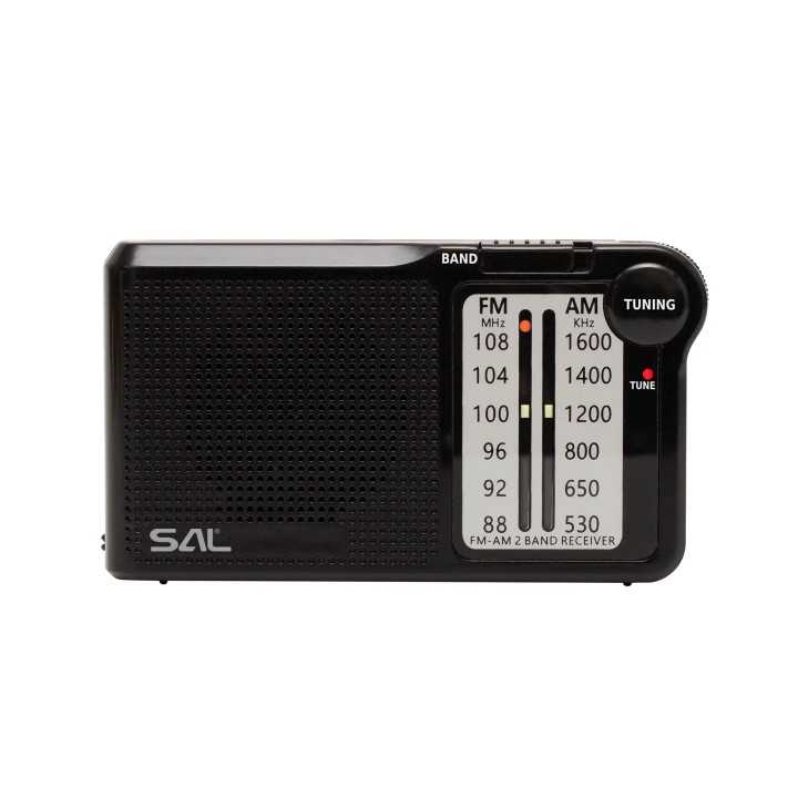 Radio portabil AM-FM 2x AA negru SAL RPC5