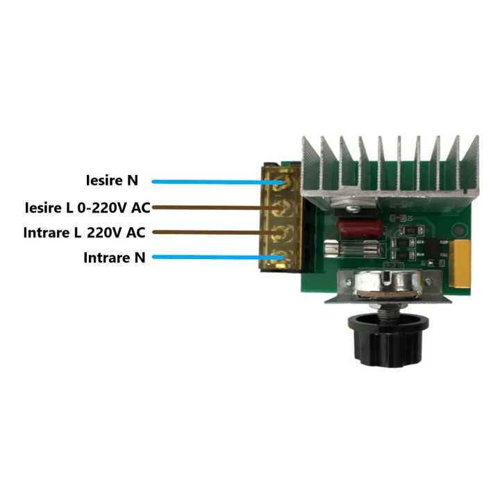 Dimmer de tensiune 220V 4000W